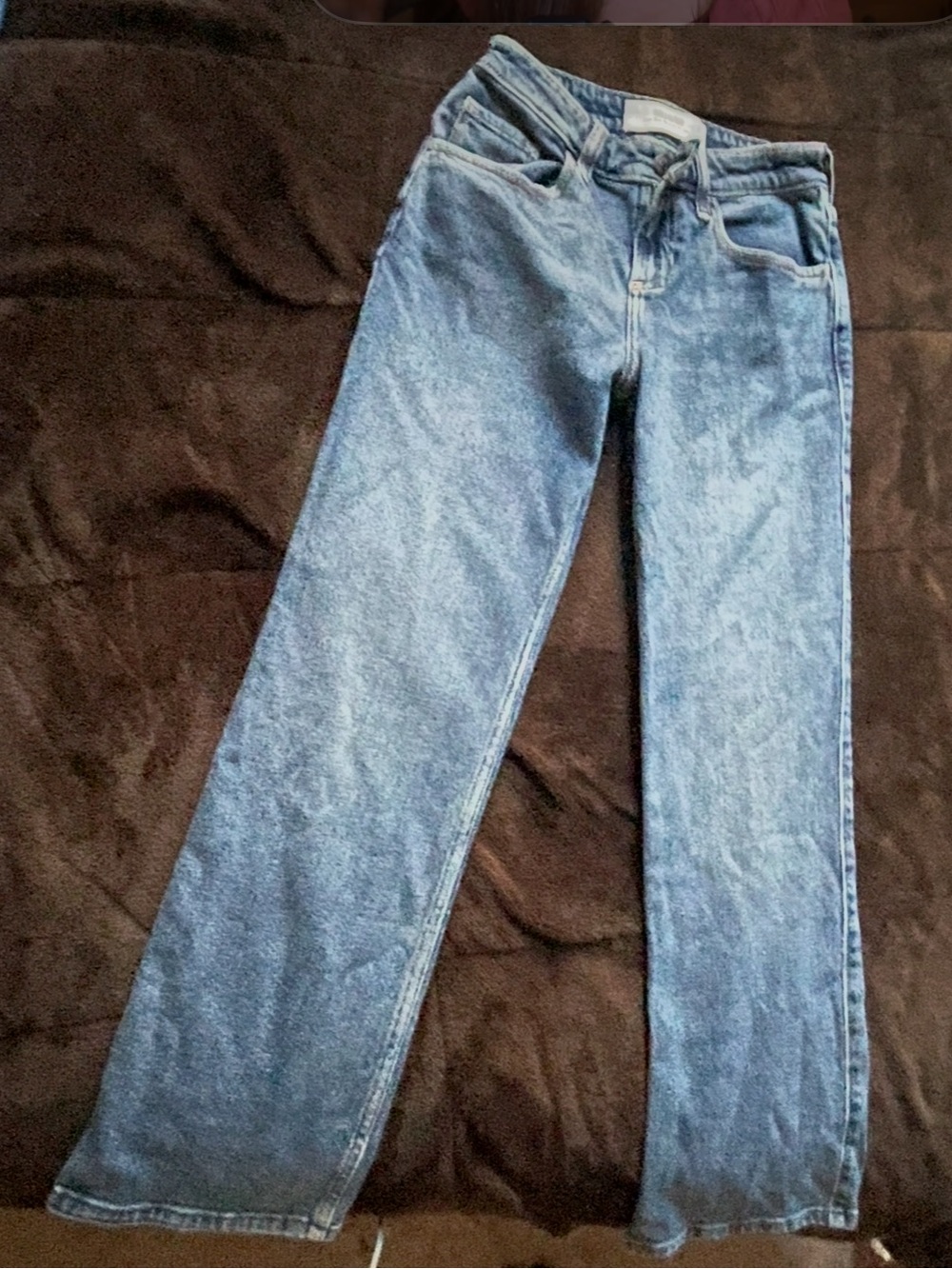 Hollister Light Wash Wide-Leg Jeans